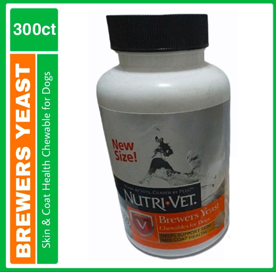 Nutri Vet Brewers Yeast Skin Coat Health Bottle of Chewable for
