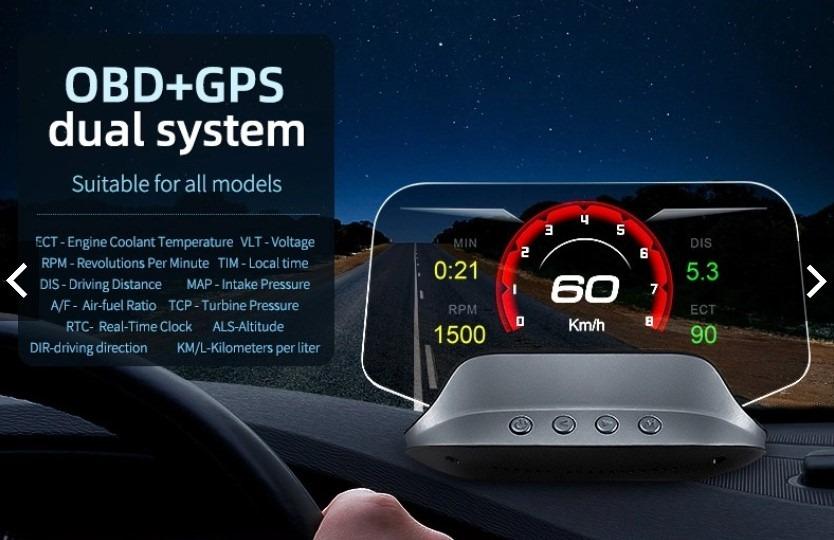 OBD2 + GPS Navigation HUD C3 Head Up Display Module Set English Version,  Auto Accessories on Carousell