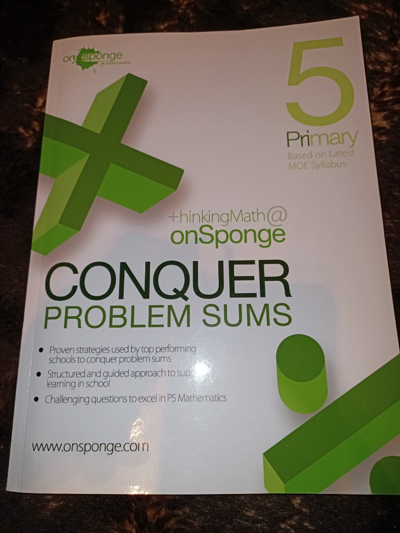 OnSponge Conquer Problem Sums P5, Hobbies & Toys, Books & Magazines ...