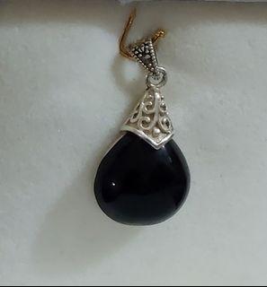 Onyx Pendant set in Sterling silver 925