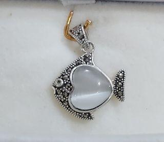 Opal Gemstone Pendant set in Sterling silver