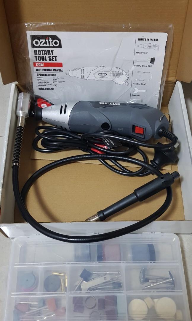 Ozito rotary tool kit with flex shaft, Commercial & Industrial
