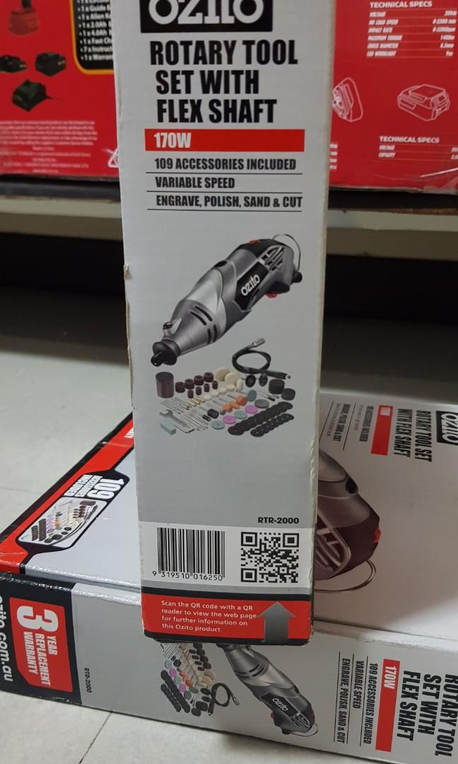 Ozito rotary tool kit with flex shaft, Commercial & Industrial