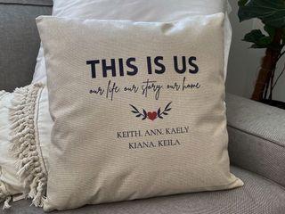 Personalised Linen Cushion cover