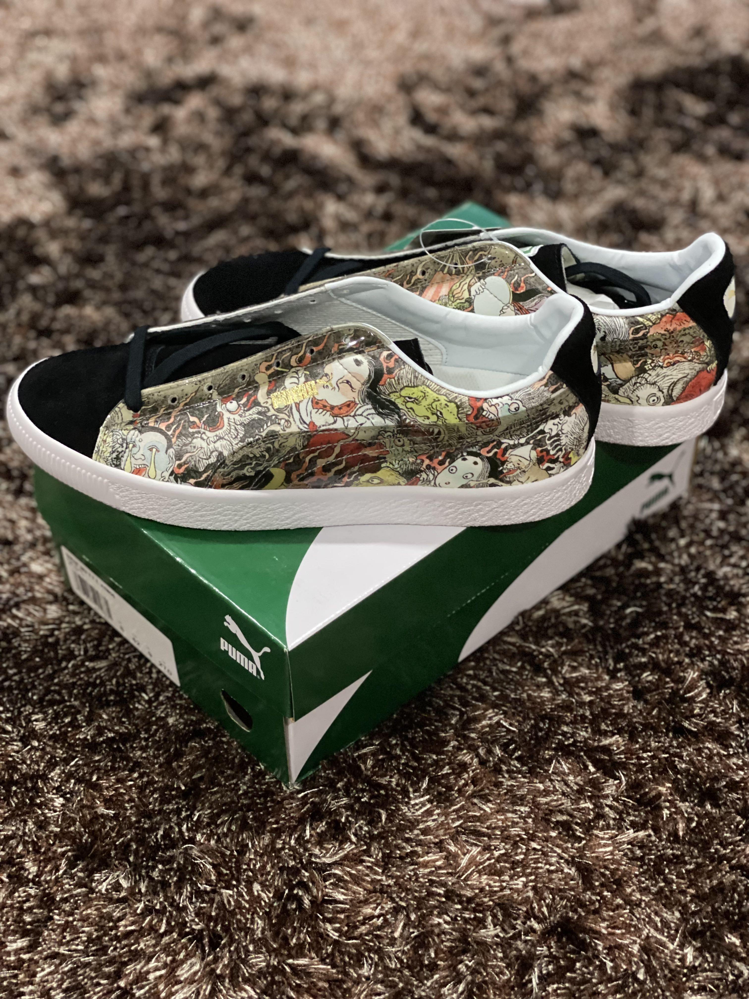 Puma court store classic dragon patch