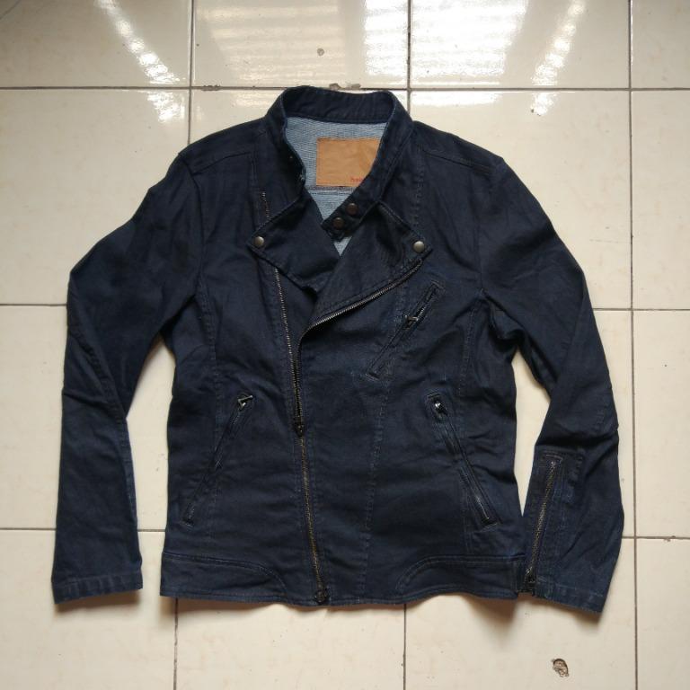 cowboy jacket M ブラック パープル-