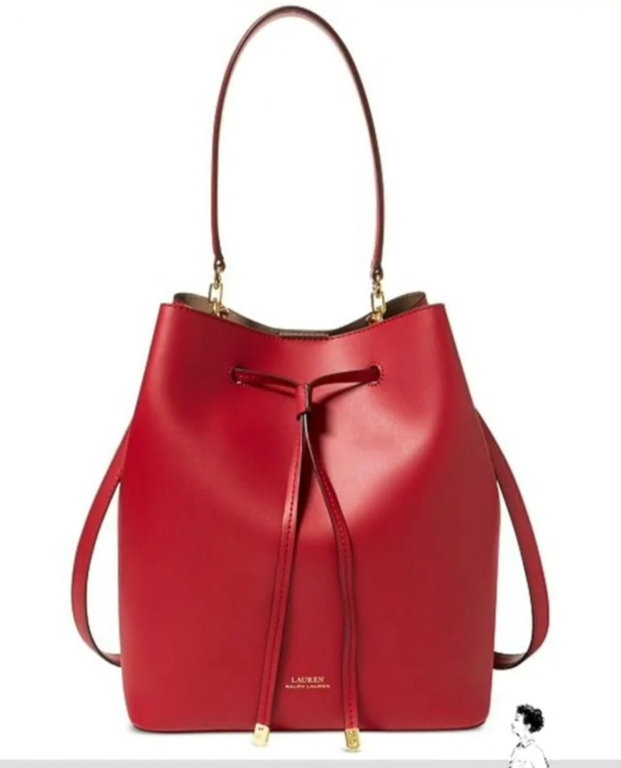 Ralph Lauren Red Bucket Bag, Women's Fashion, Bags & Wallets, Shoulder Bags  on Carousell