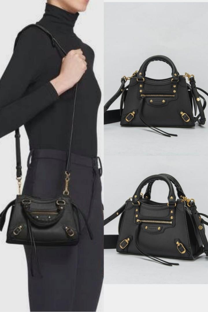 Black Neo Classic mini studded leather bag  Balenciaga  MATCHESFASHION US