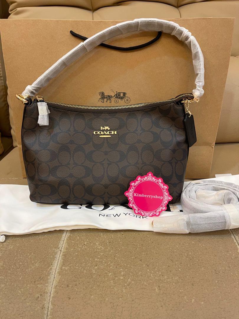 Ready Stock authentic coach 85696 LEWIS SHOULDER BAG IN SIGNATURE CANVAS