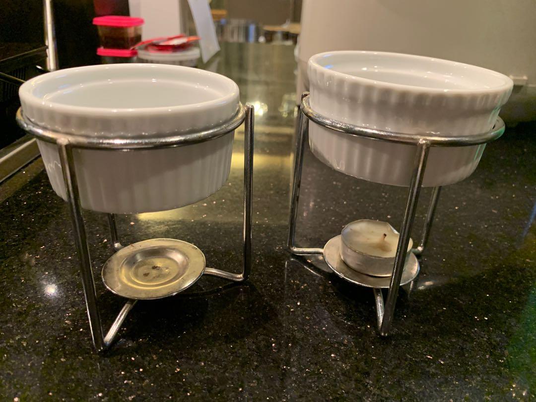 Sauce dish with candle heating stand (Category: Other Kitchenware & Tableware) located in Paranaque City. Submitted by puttouse (Listing ID 1117747018, Image 2). Description: 2 sets, p300/set.