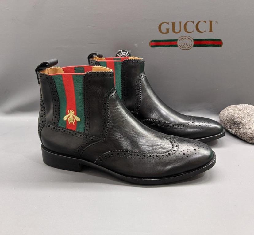 Sepatu boots gucci 2025
