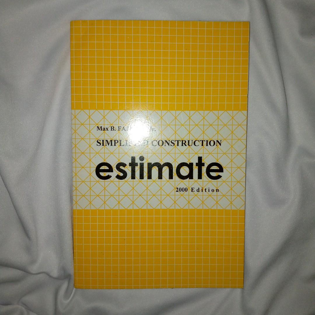 Simplified Construction ESTIMATE by Max B. Fajardo Jr., Hobbies & Toys