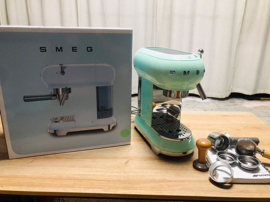 SMEG Espresso Coffee Machine Pastel Green, TV & Home Appliances, Kitchen Appliances, Coffee