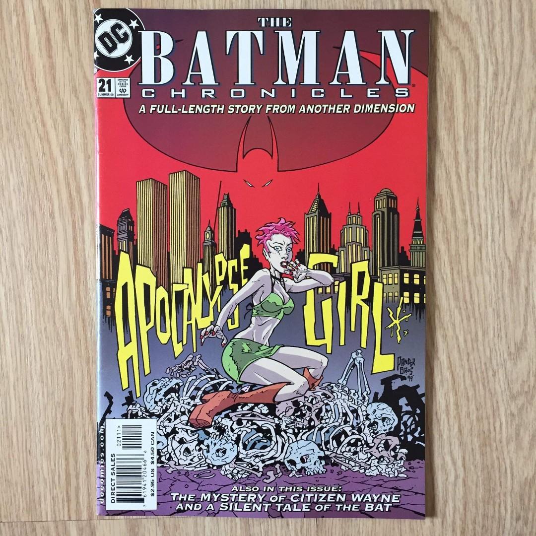 The Batman Chronicles : Apocalypse Girl (Category: Comics & Manga) located in Pasig City. Submitted by sell.phi (Listing ID 1117619699, Image 1). Description: The Batman Chronicles : Apocalypse Girl The Pander Bros., Loughridge, Lopez Slightly tanned pages.