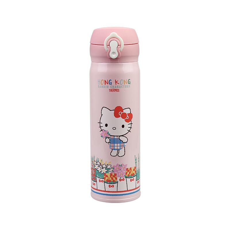 THERMOS 膳魔師 Hello Kitty 聯名款 500毫升真空保溫瓶, 傢俬＆家居, 廚具和餐具, 廚水杯、水壺 Carousell