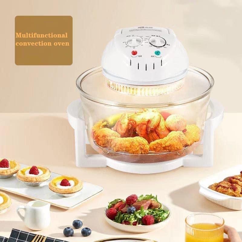 Turbo Oven (Category: Cookware & Accessories) located in Cainta. Submitted by iubelle (Listing ID 1117740052, Image 3). Description: Turbo Oven: 1,500php 12L Multifunctional convection oven 1300 Watts A pot of multi-purpose: Air fryer, Oven, Microwave Oven, Electric Baking Pan Easy temperature control 60-250 degree C Innovative 3D air energy light wave heating 360 degree uniform heating in all directions. Multifunction: Roast, Bake, Grill, Fry, D