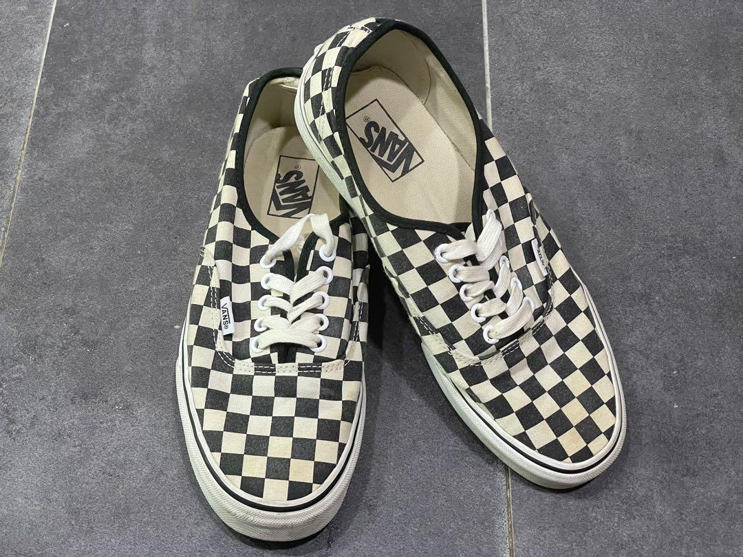 Vans authentic 44 dx anaheim factory black checkerboard on sale