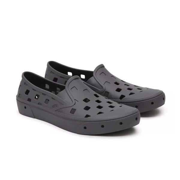 Gray vans slip shop ons