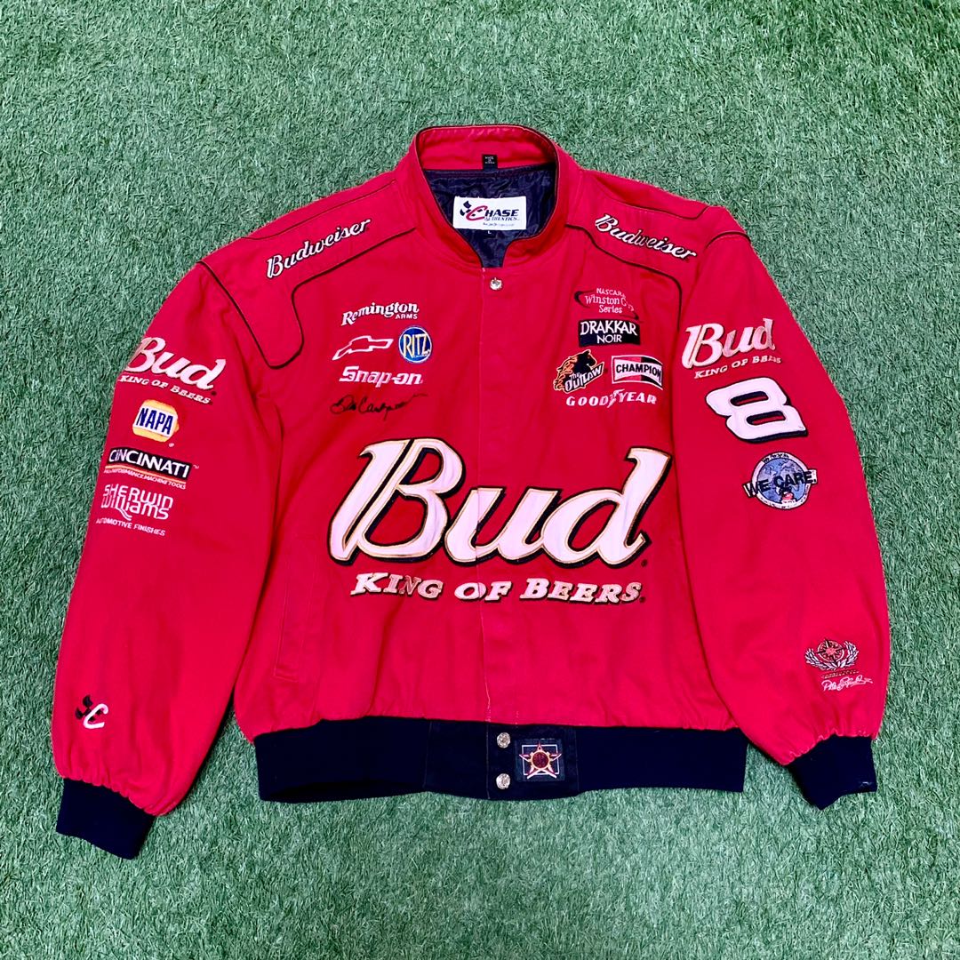 Vintage Nascar Racing Jacket " King of Beers", Men's Fashion, Coats