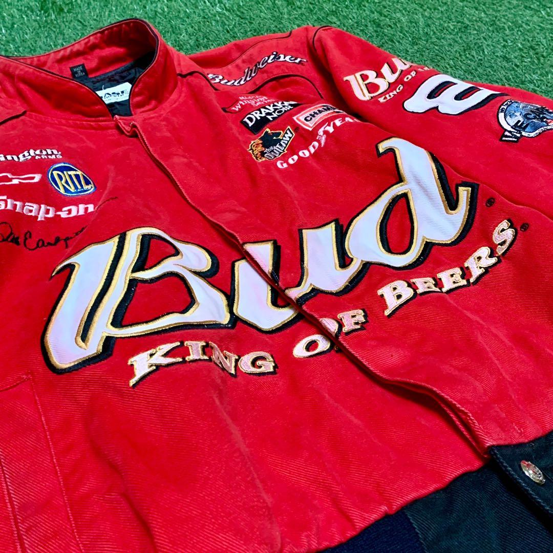 Vintage Nascar Racing Jacket " King of Beers", Men's Fashion, Coats