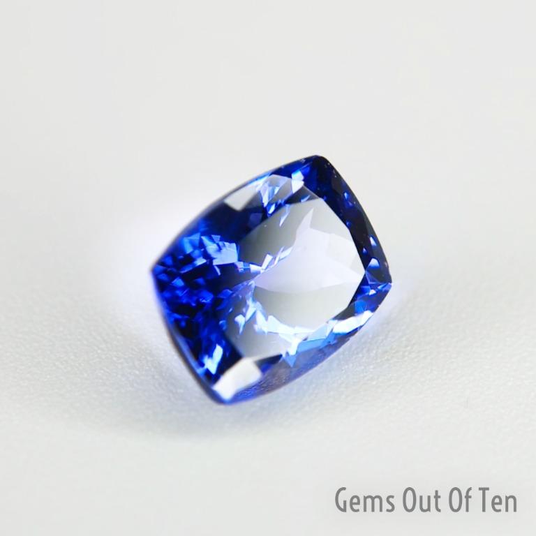 VIVID BLUE TANZANITE Vivid Color Exotic Natural Gemstone 3.28Ct