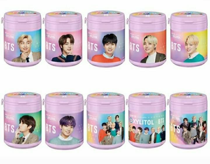 CHOOSE YOUR BIAS Xylitol Gum BTS Smile Bottle Lotte Japan version for