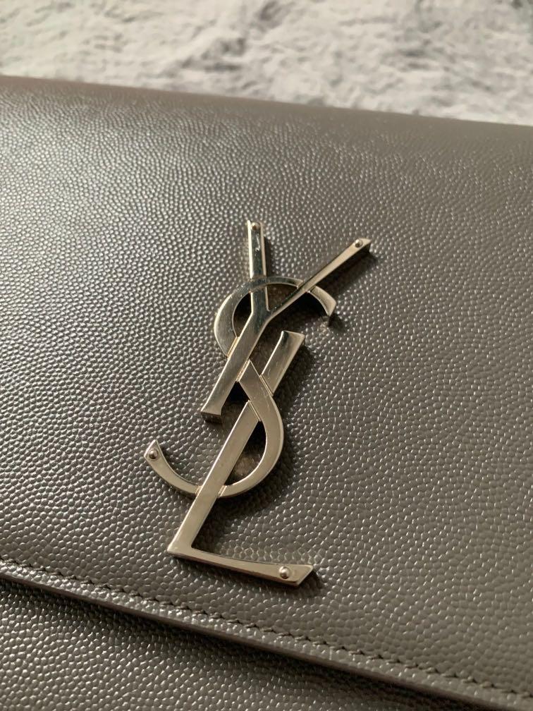 YSL KATE LARGE GRAIN LEATHER SHOULDER BAG Women s Fashion Bags Wallets Shoulder Bags on Carousell