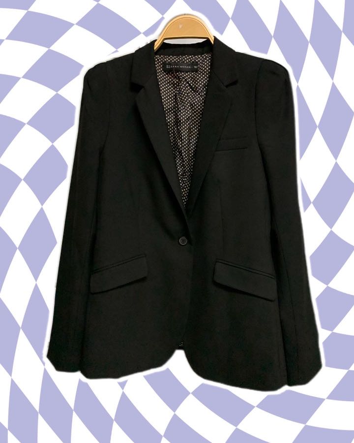 zara embellished blazer