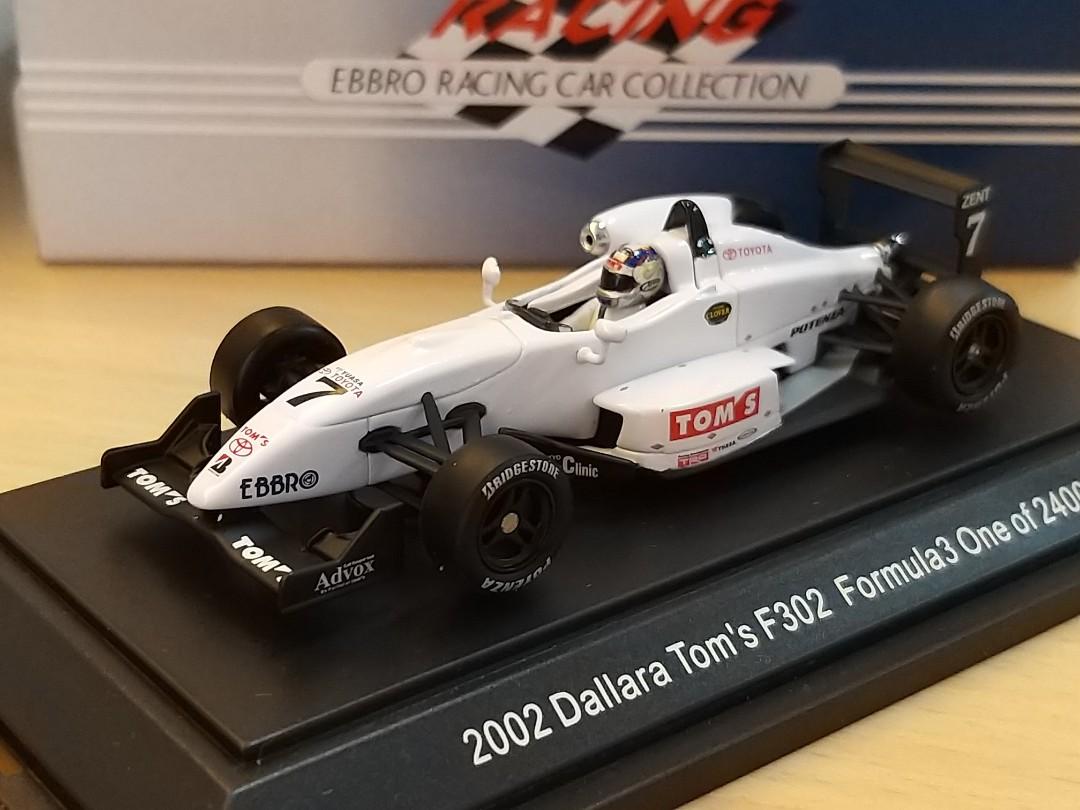 【割引可品】EBBRO 1/43 Formula 3 2002 TOM\'S DALLARA F302 No.7 WHITE 382 未使用品 レーシングカー