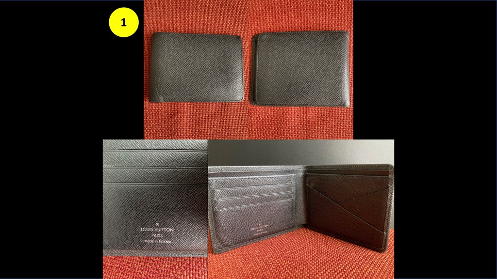 1. Louis Vuitton Men's Wallet Taiga Noir M30531, Men's Fashion