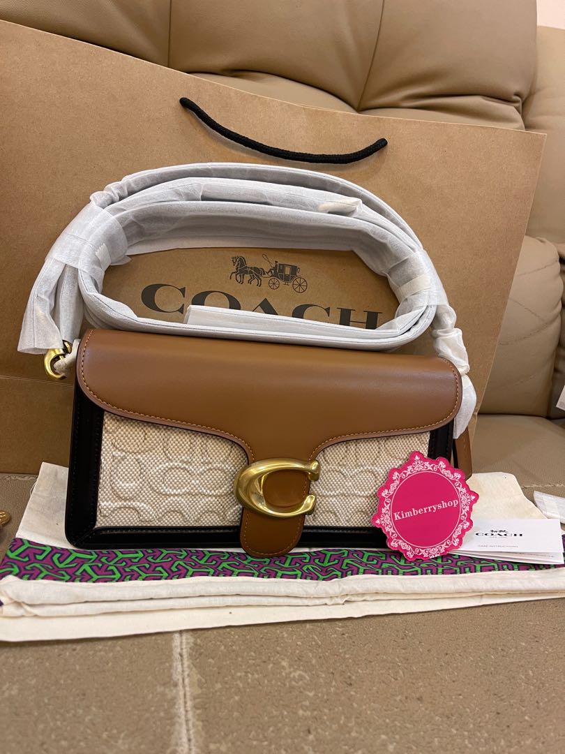 Tabby crossbody in blocked signature canvas 2025