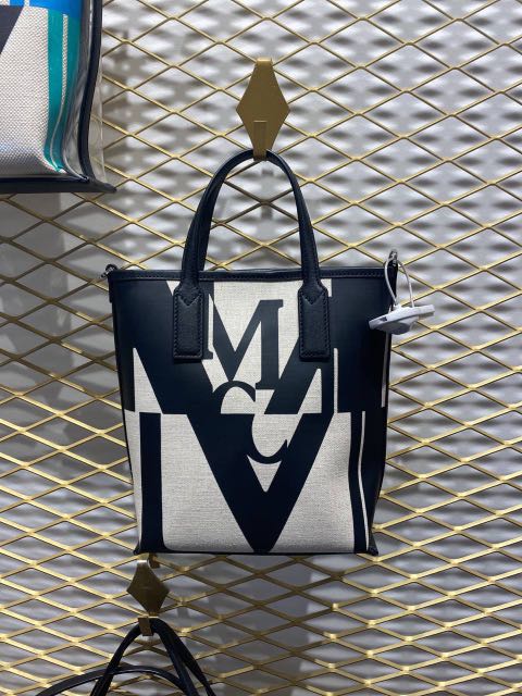 Authentic MCM Glitch Logo Tote Luxury Bags Wallets on Carousell
