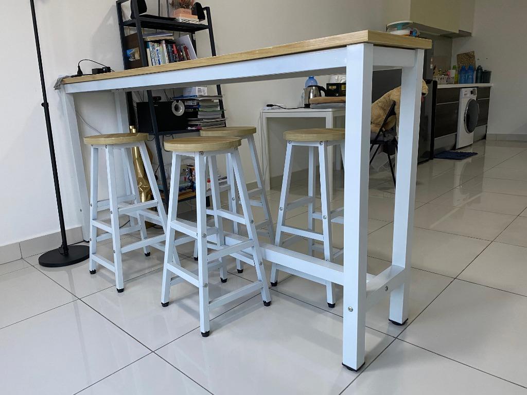 Used bar on sale table and stools
