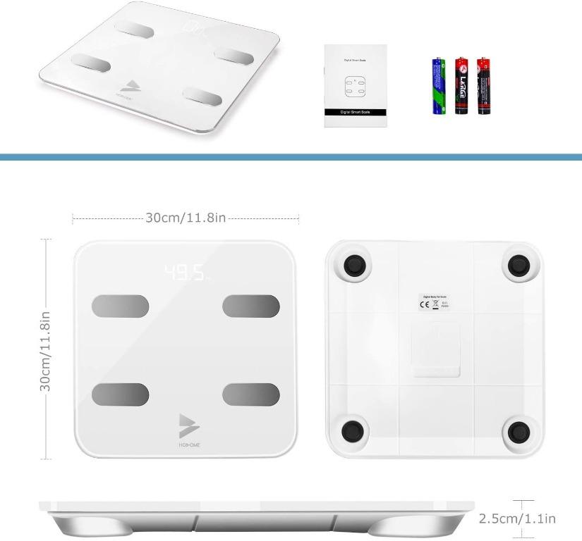Bathroom Scales, Yuanguo Hosome Bluetooth Body Fat Scales Smart Digital