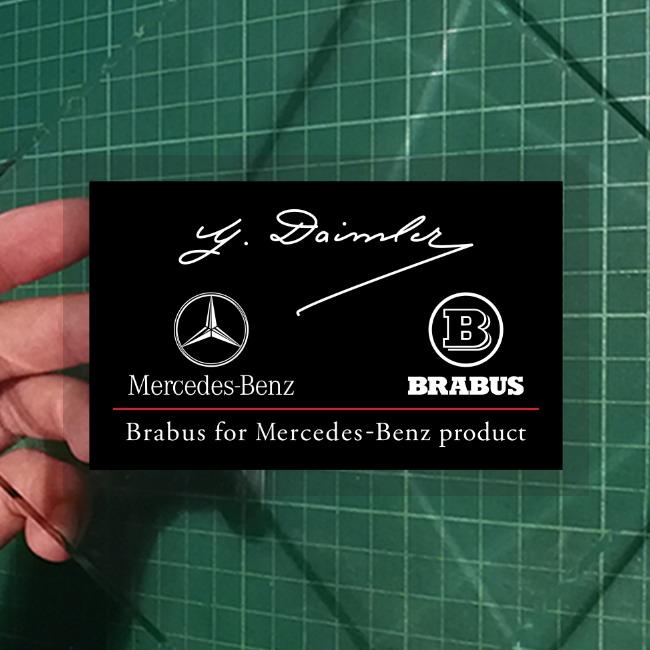 Brabus for Mercedes - Benz product AMG Daimler 's signature . Static ...