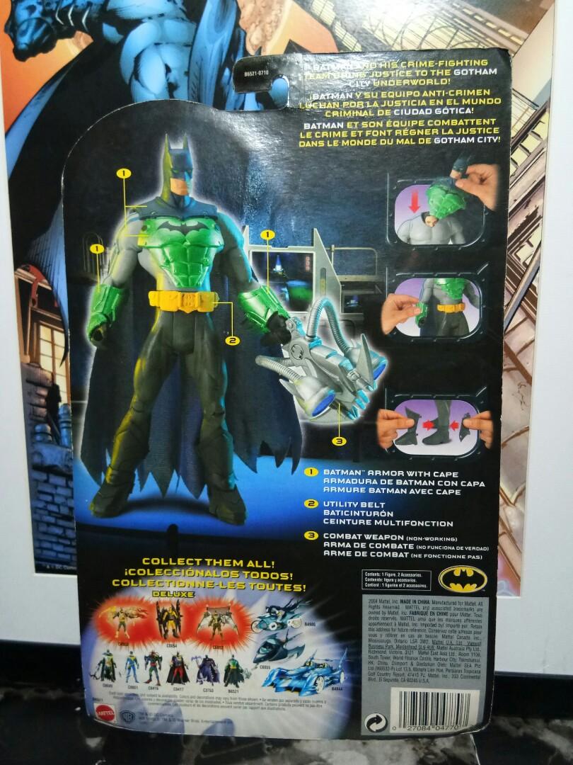Bruce Wayne to Batman 2004 Mattel DC Comics (Category: Action & Battle Toys) located in Quezon City. Submitted by toymaniaph (Listing ID 1117998847, Image 3). Description: Actual pics posted. sealed. Never been opened. Item is in good condition. What you see is what you get Strictly no reservations. First to pay gets the item. No trades/swaps. No haggling of prices.