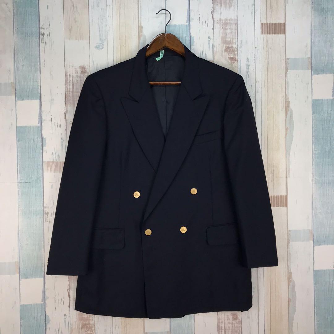 Burberry double breasted blazer best sale