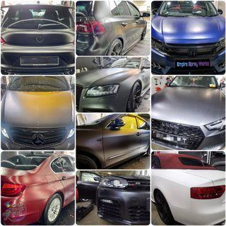 Car Spray Painting - Satin & Matte Finishes - Full Car Spray | Exterior Spray | Rims Spray | Panel Beating | Re lacquer | Body Kits | Accident Claims