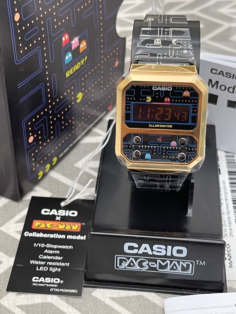 Casio Vintage x Pacman Limited Edition Collab Model, Men's Fashion