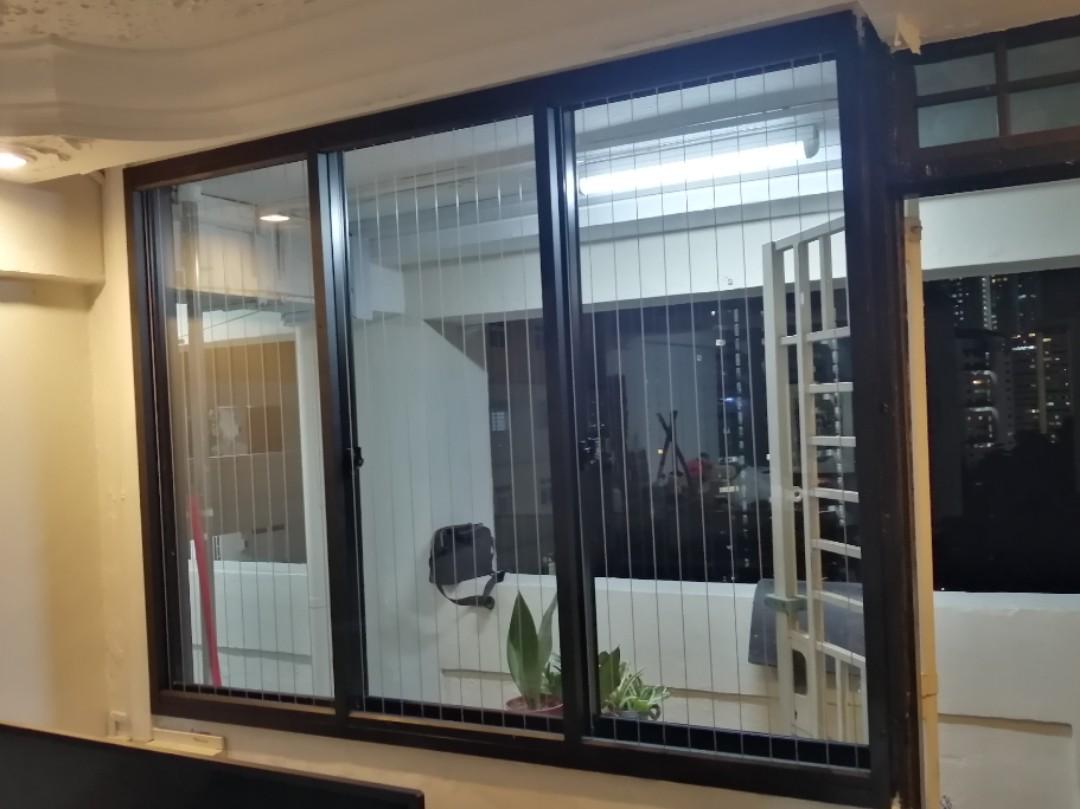Cat proof window and balcony  grille (invisible grille & aluminum grille )62863115467778114