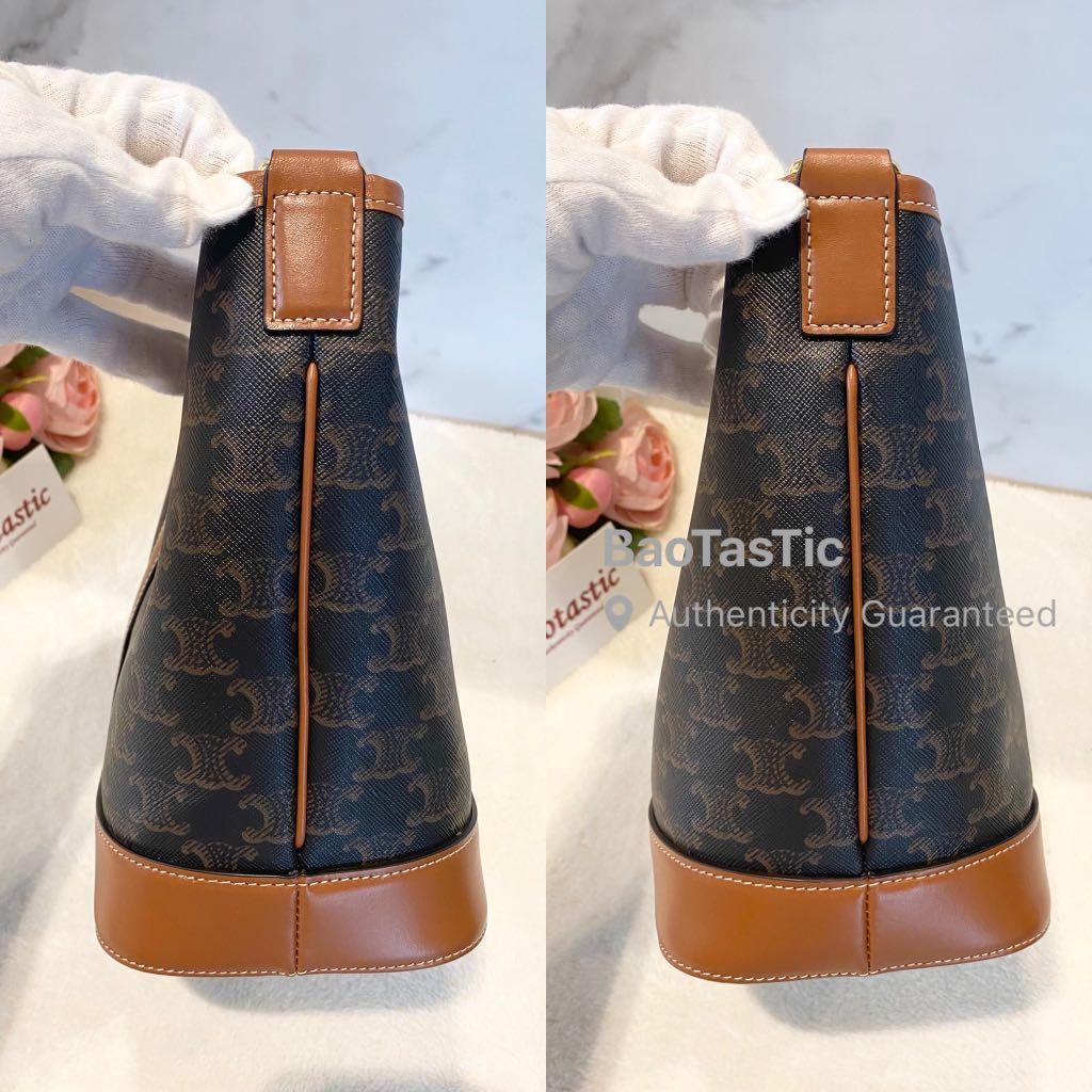 Celine small bucket triomphe canvas, Women's Fashion, Bags & Wallets,  Shoulder Bags on Carousell