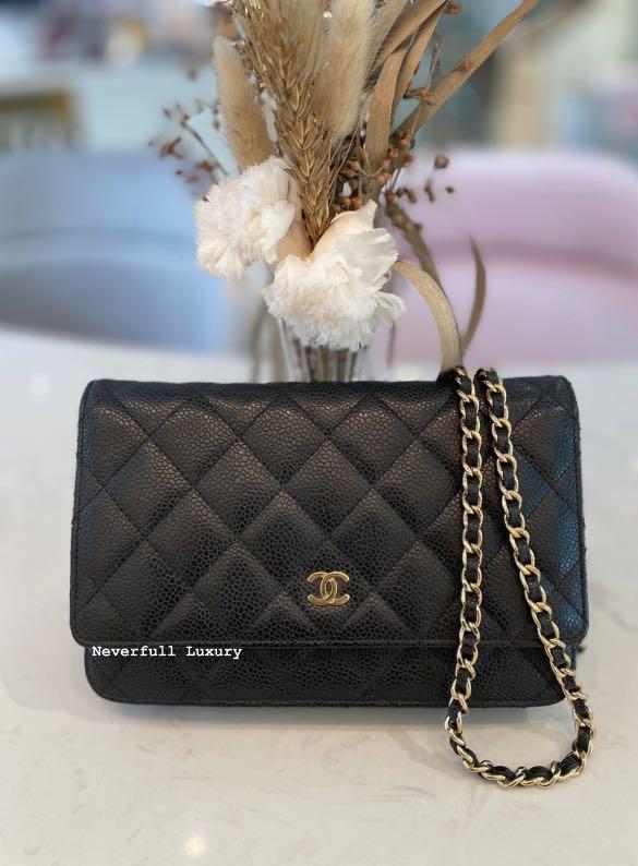 Chanel woc hotsell black caviar ghw