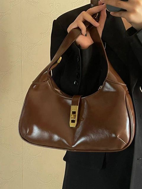 Metallic hobo bag sale