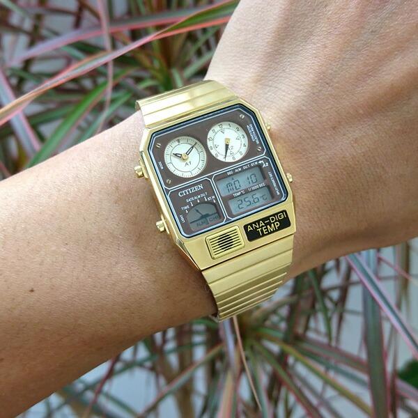 Citizen analog on sale digital temperature watch