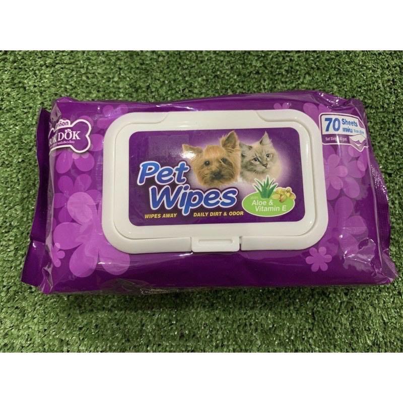 Clear Stock】 Pet Wet Tissue / Pet Wet Wipes with Aloeu0026Vitamin E 