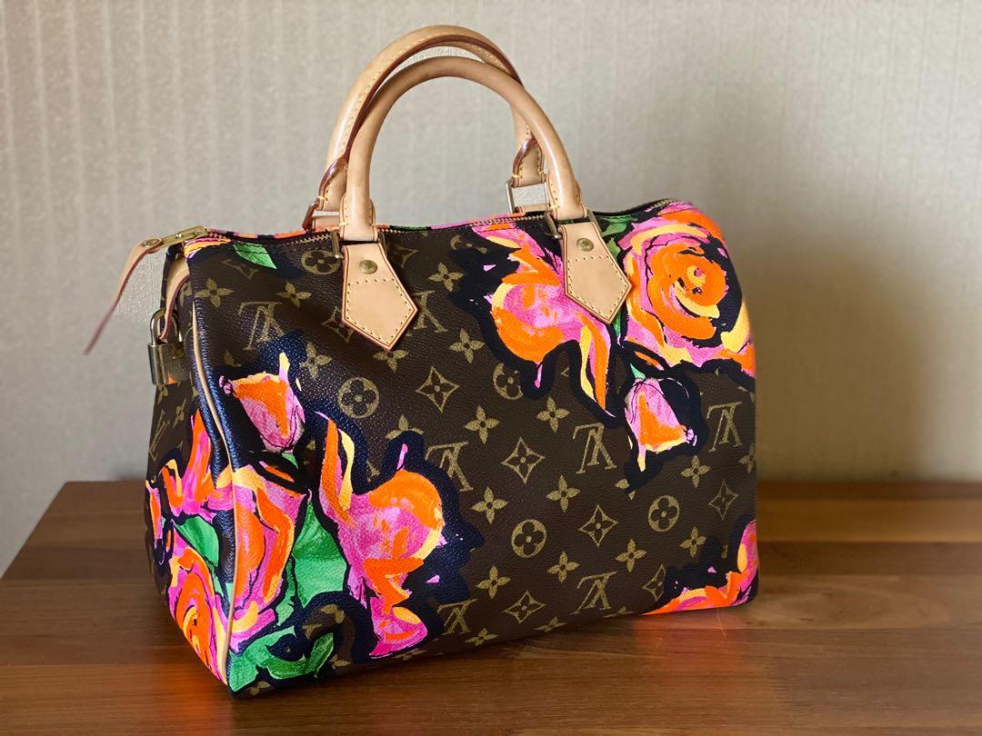 Louis Vuitton Stephen Sprouse Monogram Graffiti Roses Speedy 30 Bag Flower