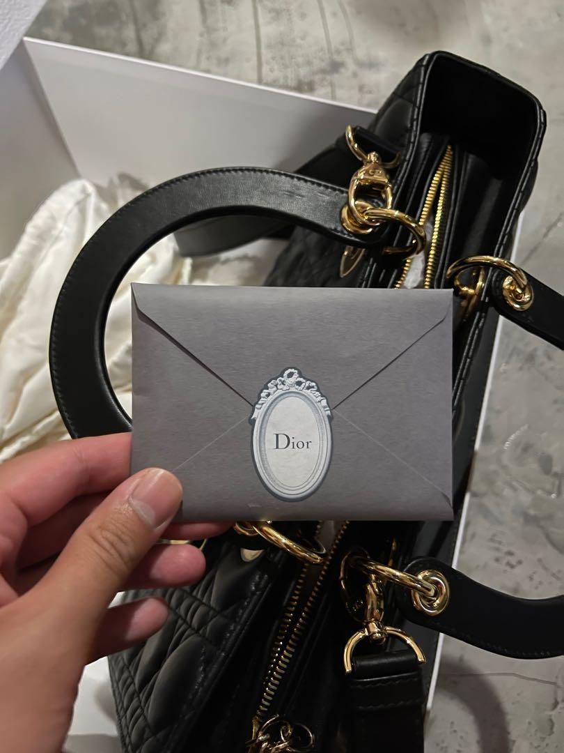 Dior lady Dior large calfskin brand new in box Luxury Bags Wallets on Carousell