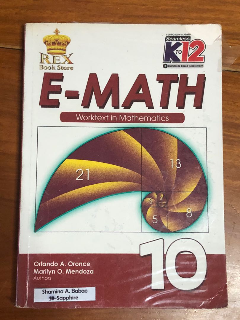 E-Math Worktext in Mathematics Grade 10, Hobbies & Toys, Books ...