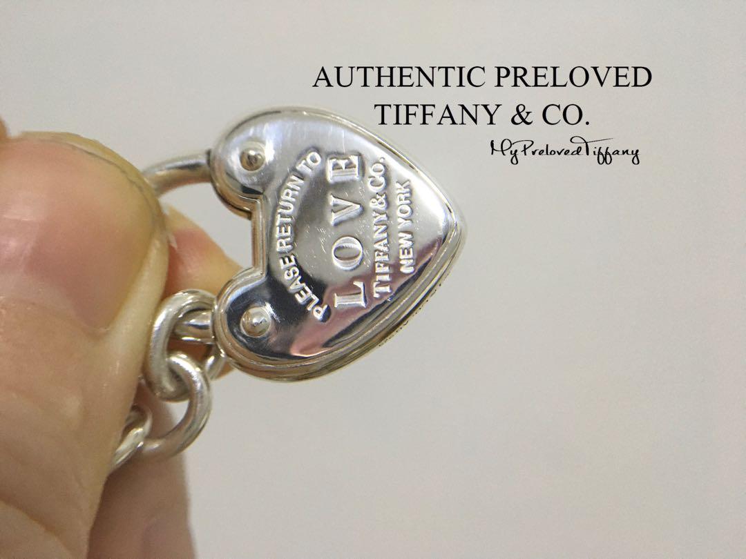 Tiffany and co store love lock necklace