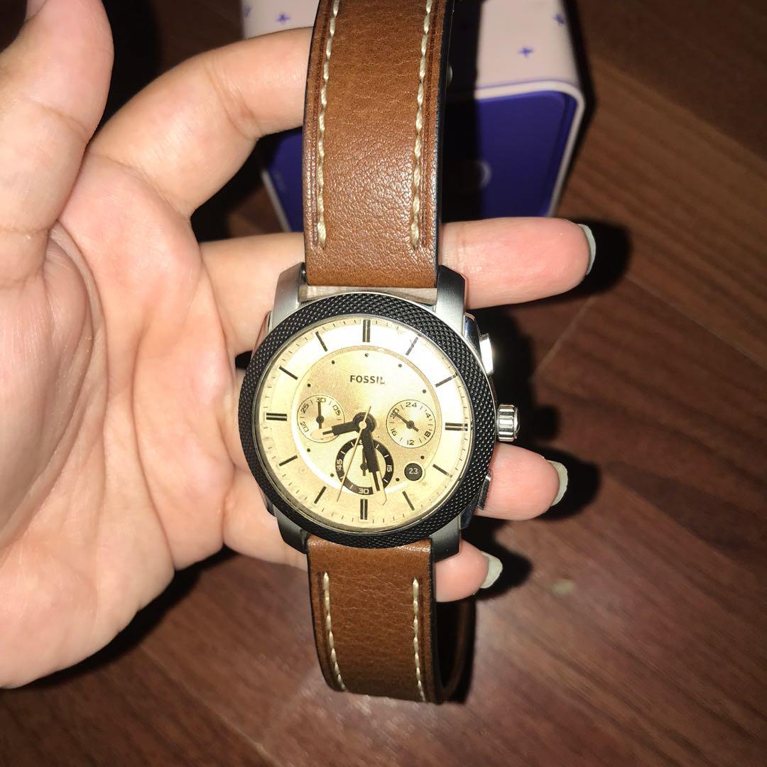 Fossil Watch FS5620 leather brown strap original 100 guaranteed